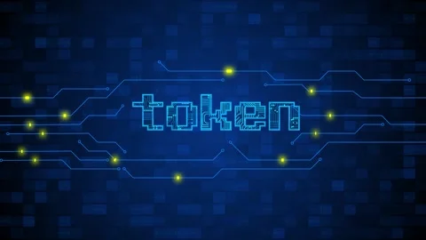 Cryptocurrency on a futuristic background Stock Footage 269956440