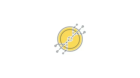 Cryptocurrency icon animation for video motion graphics Stock Footage 162734669