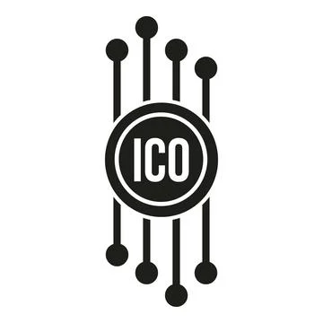 Cryptocurrency icon simple vector. Digital blockchain Stock Illustration