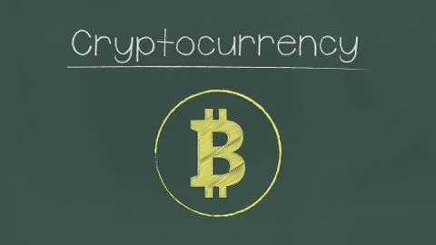 Cryptocurrency illustration Stock Illustration