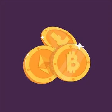 Cryptocurrency Illustration Stock-Illustration