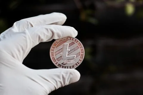 Cryptocurrency Litecoin Coin Stock Photos