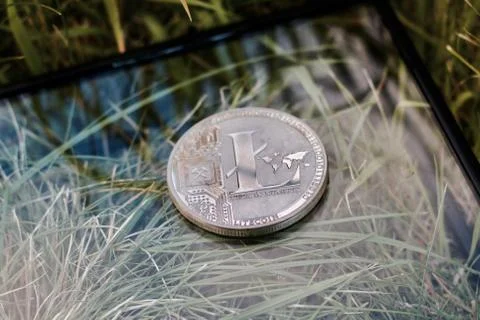 Cryptocurrency Litecoin Coin Stock Photos