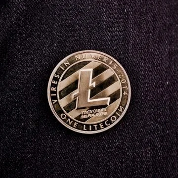Cryptocurrency Litecoin Coin Stock Photos