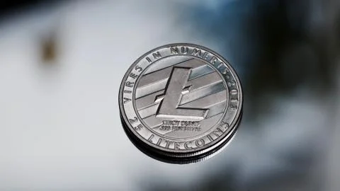 Cryptocurrency Litecoin Coin Stock Photos