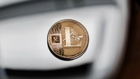 Cryptocurrency Litecoin Coin Stock Photos