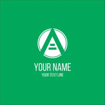 Cryptocurrency logo design concept, A Logo design Stock Illustration