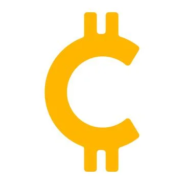 Cryptocurrency logo symbol Stock Illustration