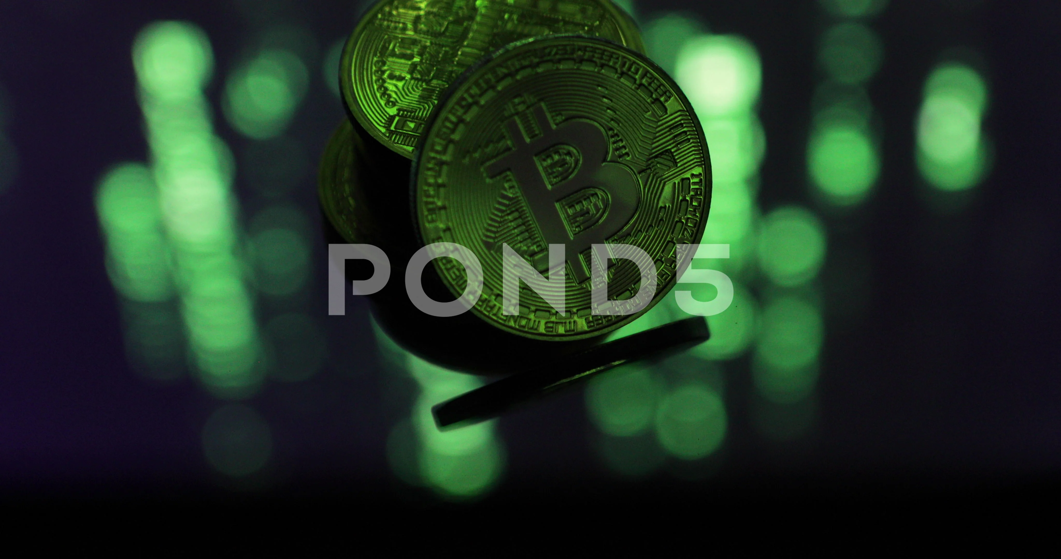 Cryptocurrency with Matrix Background