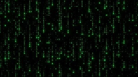 Cryptocurrency Matrix Stock Illustration