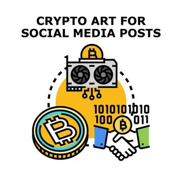 Cryptocurrency mining and secure digital asset trading concept 스톡 일러스트