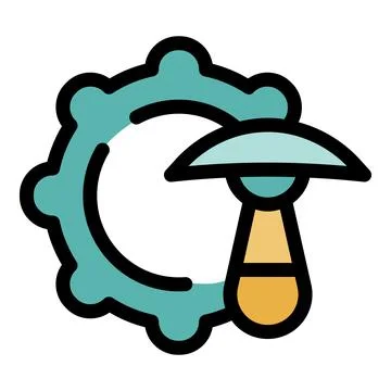 Cryptocurrency mining pickaxe breaking through digital blockchain circle Illustrazione stock