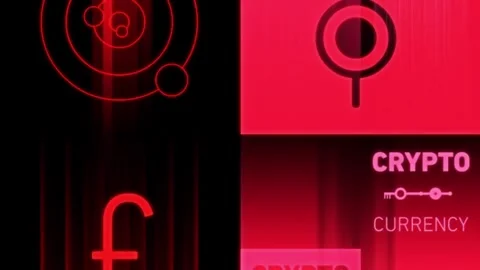 Cryptocurrency-Network-Animation Stock Footage 313822167