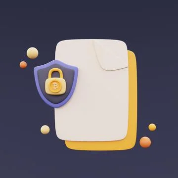 Cryptocurrency privacy information security concept,blockchain technology ser Stock Illustration