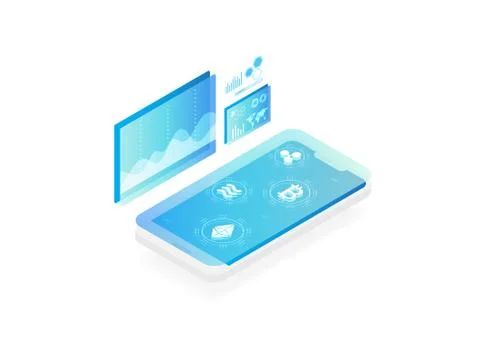 Cryptocurrency research Illustration