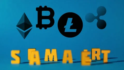 Cryptocurrency scam or fraud. Stock Footage 155345881