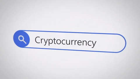 Cryptocurrency searching topic in browser on computer monitor screen 스톡 동영상 295942706