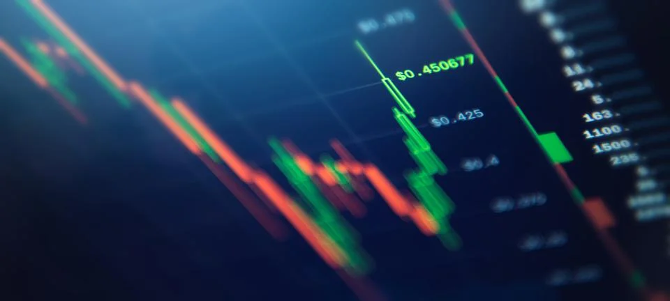 Cryptocurrency Trading Platform Software Stock Photos