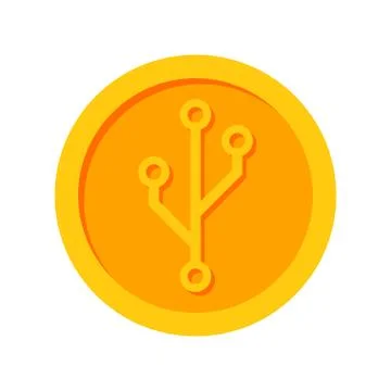 Cryptocurrency Vector Icon Stock Illustration