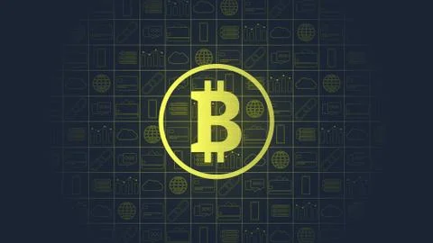 Cryptocurrency vector illustration. Stock Illustration