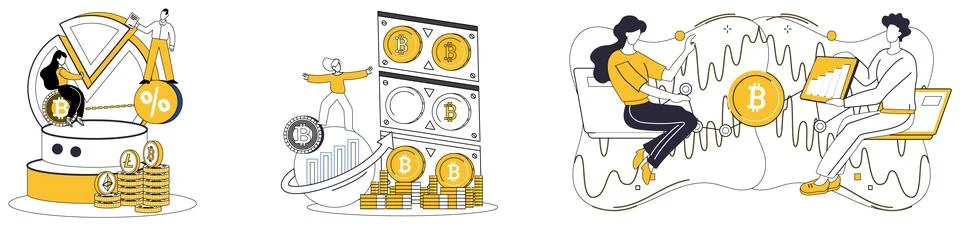 Cryptocurrency vector illustration. Litecoin, comet, streaks across financial Stockillustratie