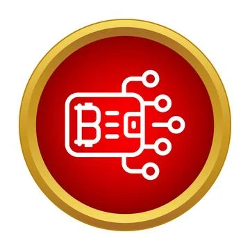 Cryptocurrency wallet transferring digital currency on blockchain network Stock Illustration