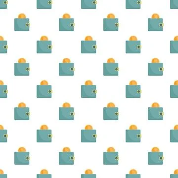 Cryptocurrency wallets holding digital coins flat pattern Illustrazione stock