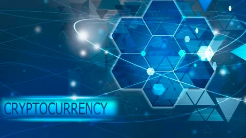 Cryptocurrency,Innovation Computer Data Technology,Business concept ideea Stock Illustration