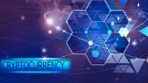 Cryptocurrency,Innovation Computer Data Technology,Business concept ideea Stock Illustration