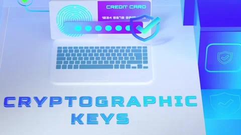 CRYPTOGRAPHIC KEYS Video stock 267539409