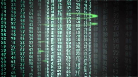 Cryptography and block chain. Visualization of processing, accumulation, storage Stock Footage 80264921