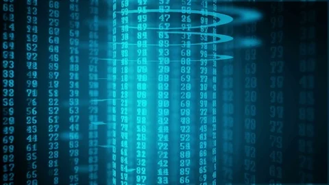 Cryptography and block chain. Visualization of processing, accumulation, storage Stock Footage 80264928