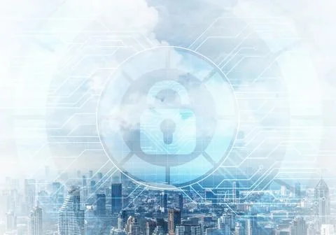 Cryptography and encryption algorithm concept 写真素材