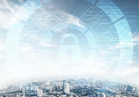 Cryptography and encryption algorithm concept 写真素材