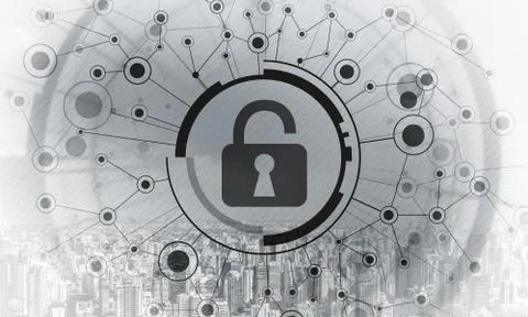 Cryptography and encryption algorithm concept 写真素材