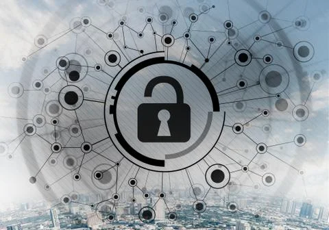 Cryptography and encryption algorithm concept 写真素材