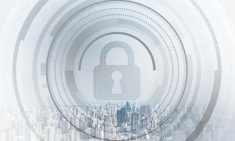 Cryptography and encryption algorithm concept Foto stock