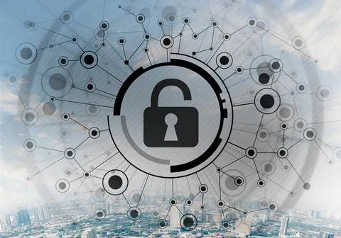 Cryptography and encryption algorithm concept 写真素材