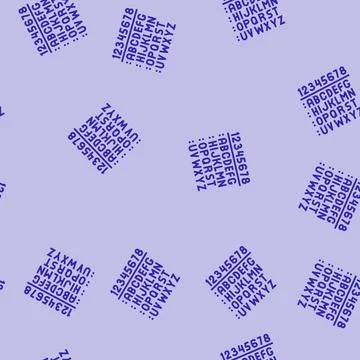 Cryptography math science education line seamless pattern Stock Illustration