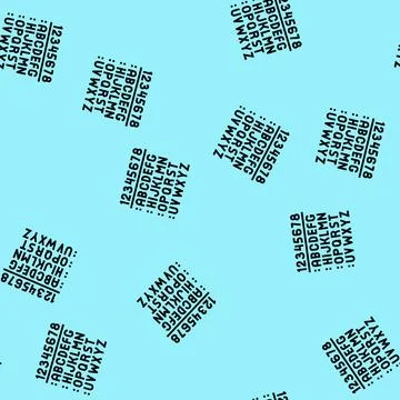 Cryptography math science education vector seamless pattern Stock Illustration