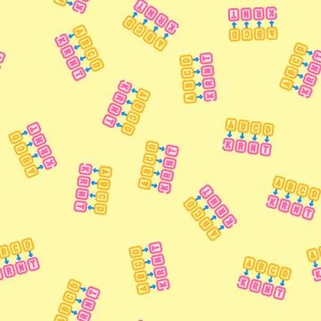 Cryptography math science education vector seamless pattern Stock Illustration