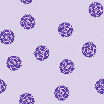 Cryptography quantum technology glyph seamless pattern Stock Illustration