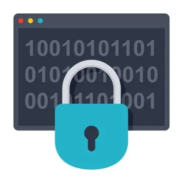 Cryptography Science Icon 스톡 일러스트