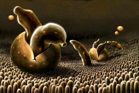 Cryptosporidium 库存插图