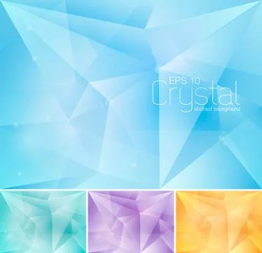 Crystal abstract background Stock Illustration