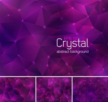 Crystal abstract background Stock Illustration
