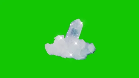 Crystal animation on green screen Stock Footage 341541587
