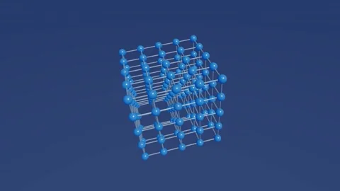 Crystal Atomic Lattice 4K Video stock 338383414