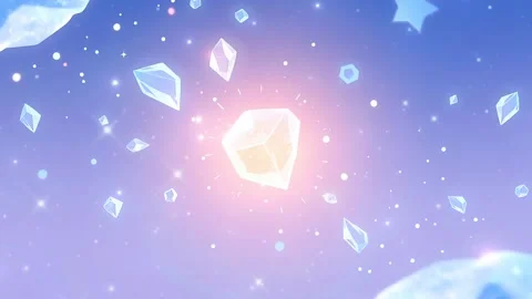 Crystal Aurora: Gemstone Fragments Dancing in a Pastel Cosmos Stock Footage 307470515