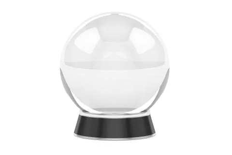 Crystal ball, 3D rendering Stockillustratie